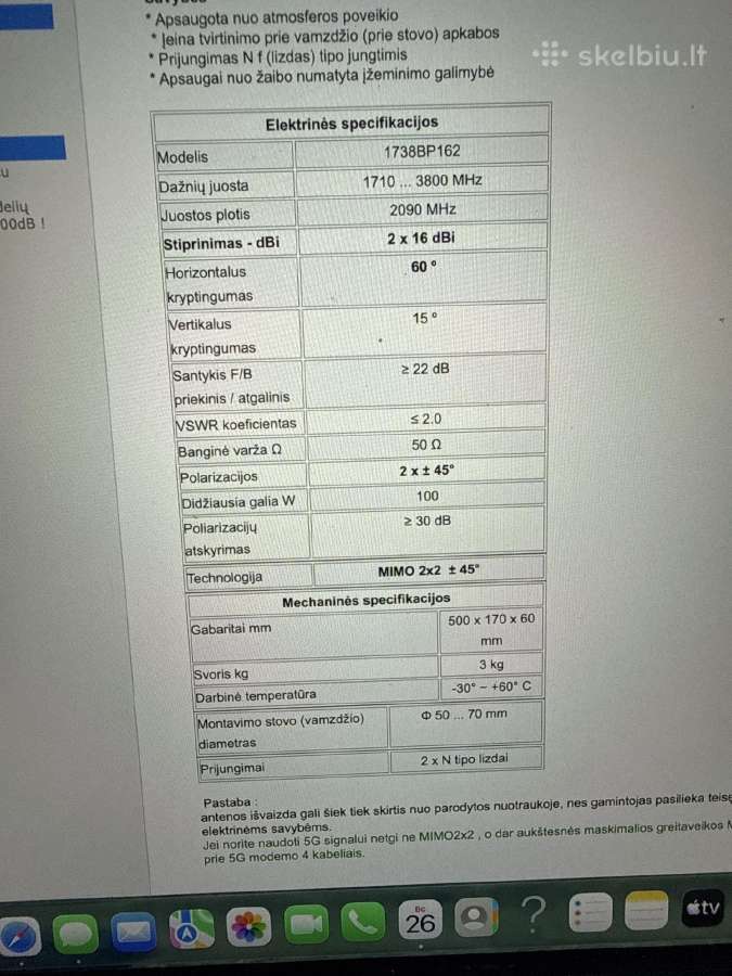 4G/5G ryšio stiprinimo antena - nuotraukos Nr. 4
