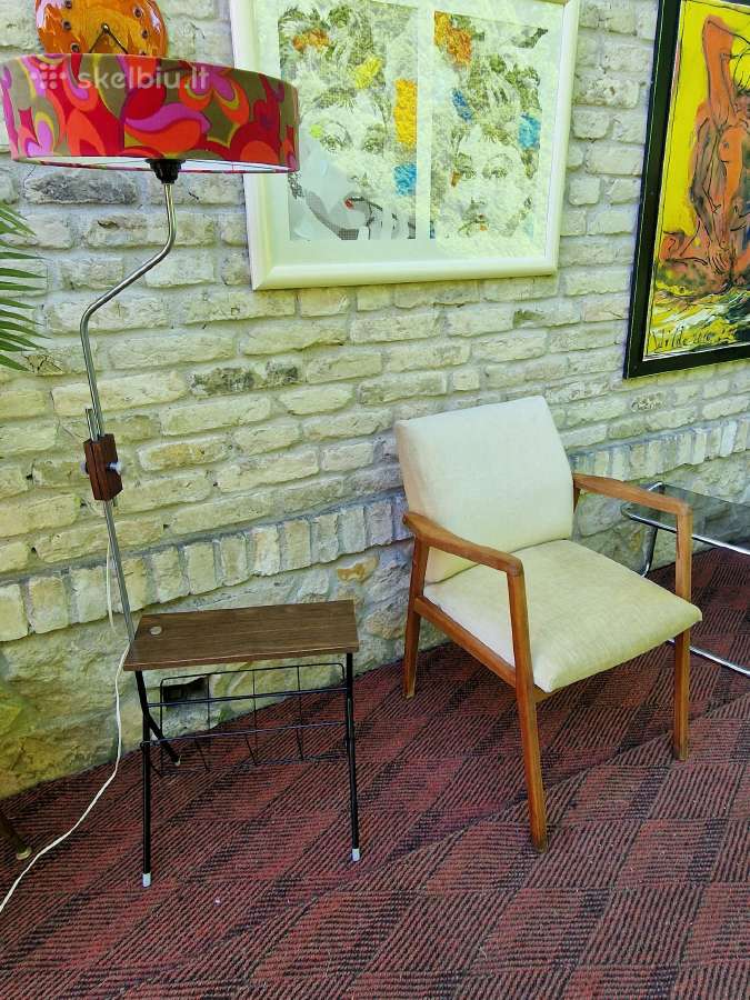 Vintažinis mid century bukmedžio fotelis - nuotraukos Nr. 11