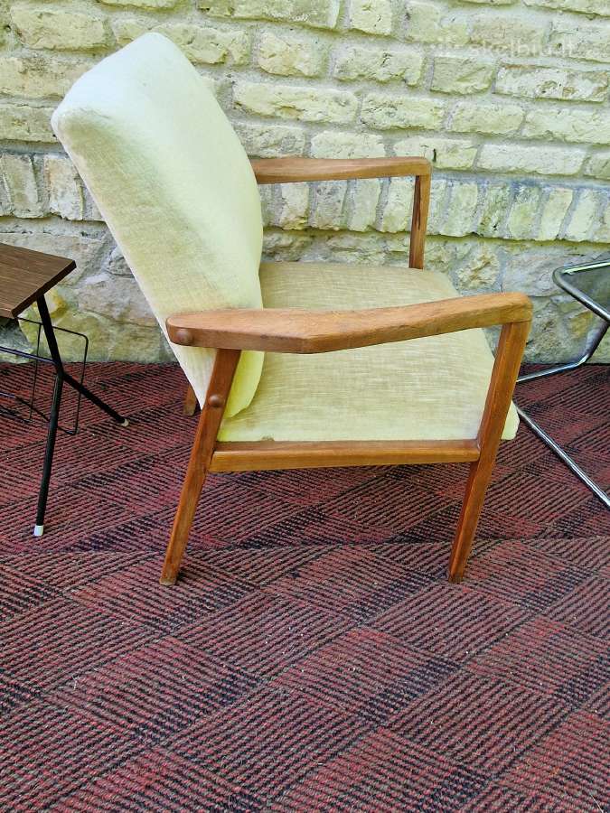 Vintažinis mid century bukmedžio fotelis - nuotraukos Nr. 14