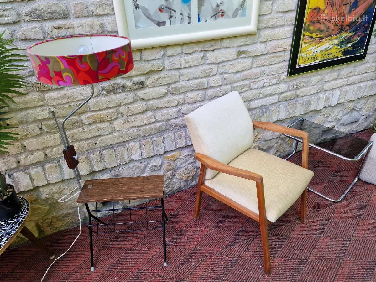 Vintažinis mid century bukmedžio fotelis - nuotraukos Nr. 33
