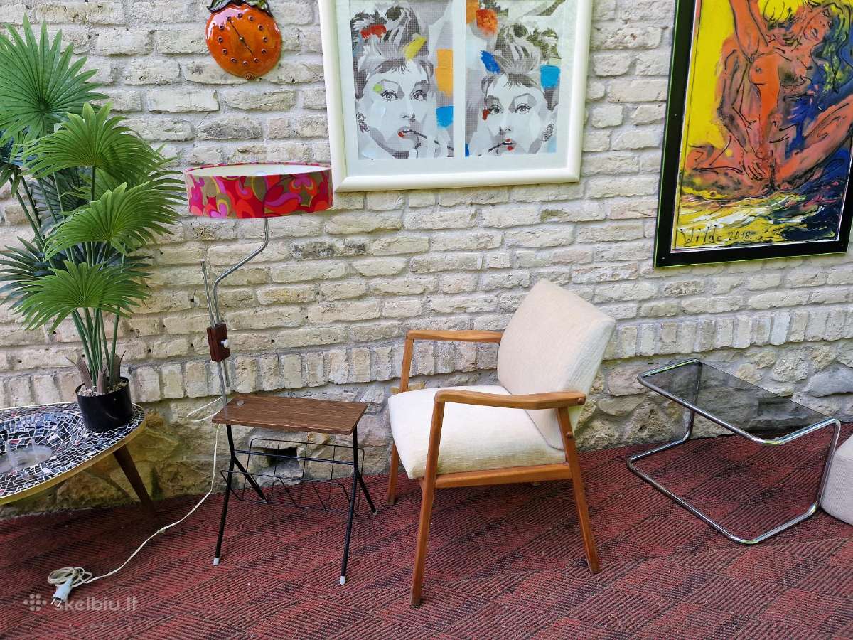 Vintažinis mid century bukmedžio fotelis - nuotraukos Nr. 36