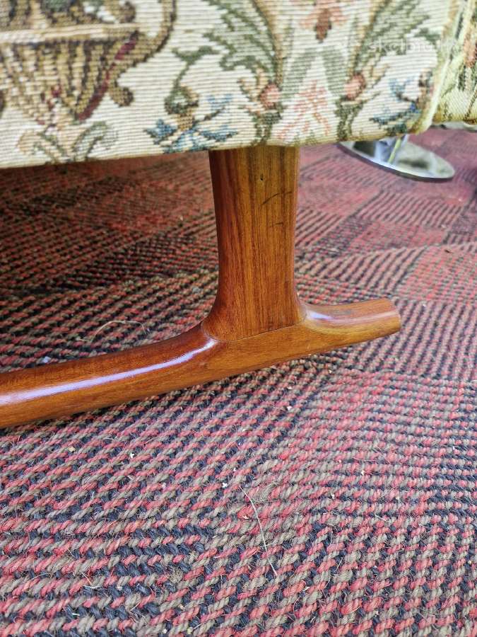 Vintažinis mid century supamas fotelis - nuotraukos Nr. 10