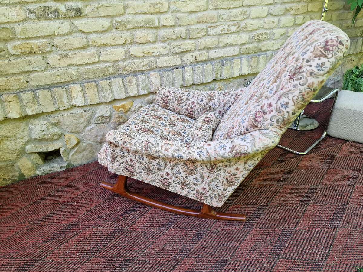 Vintažinis mid century supamas fotelis - nuotraukos Nr. 28