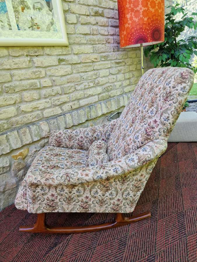 Vintažinis mid century supamas fotelis - nuotraukos Nr. 29