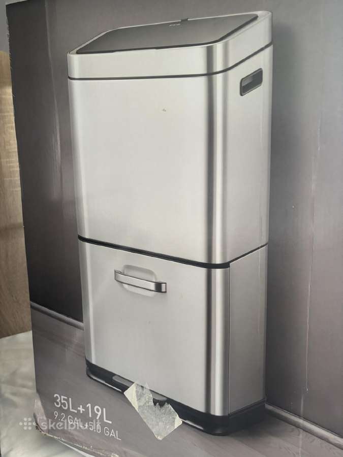 Išmanioji šiukšlių dėžė Eko 35l+19l - nuotraukos Nr. 6