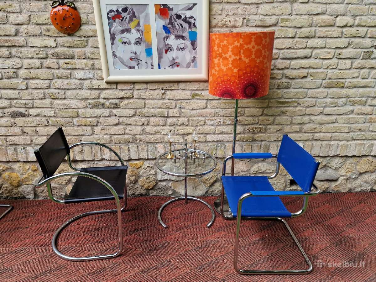 Vintažinės mid century Bauhaus st.konsolinės kėdės - nuotraukos Nr. 2