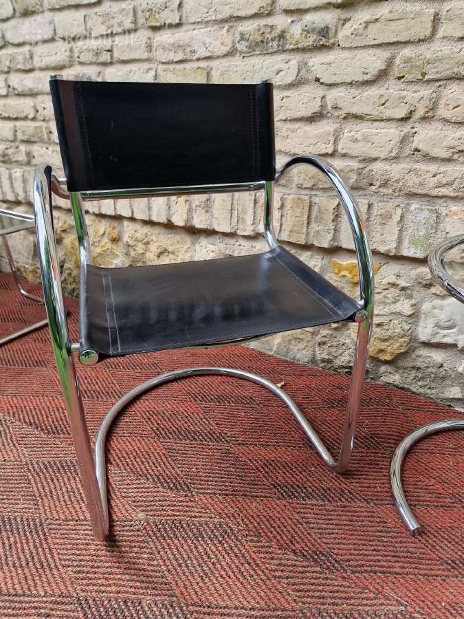 Vintažinės mid century Bauhaus st.konsolinės kėdės - nuotraukos Nr. 7