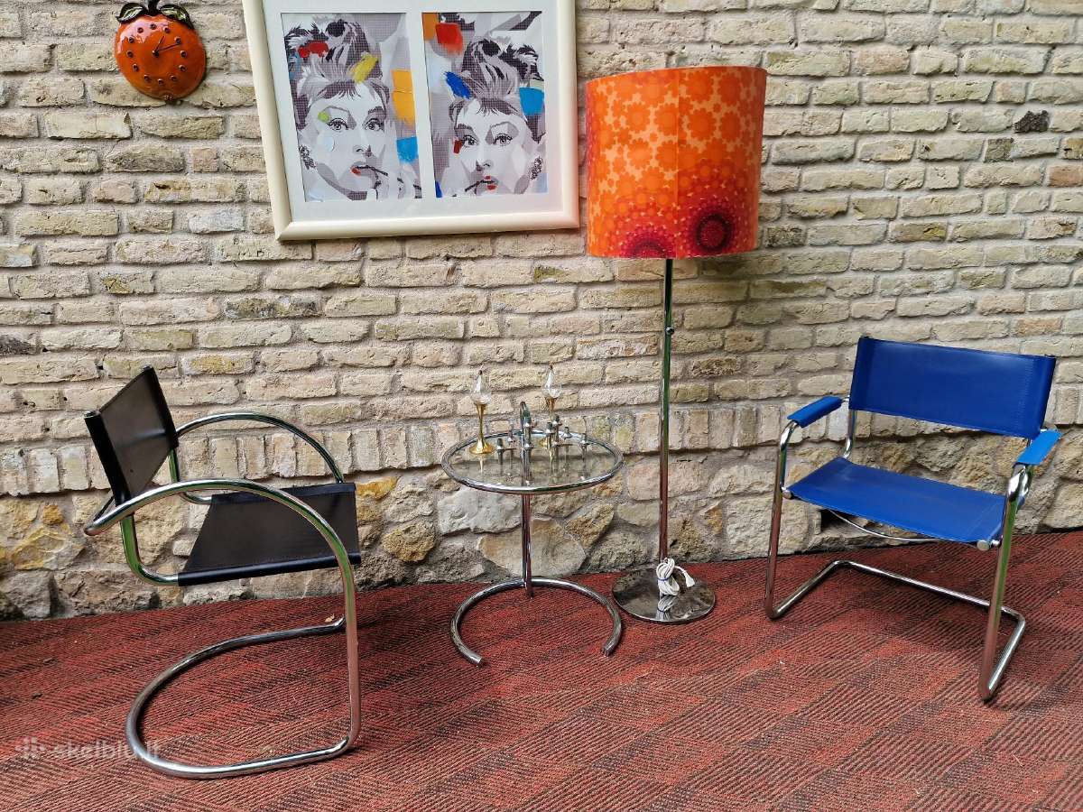 Vintažinės mid century Bauhaus st.konsolinės kėdės - nuotraukos Nr. 11
