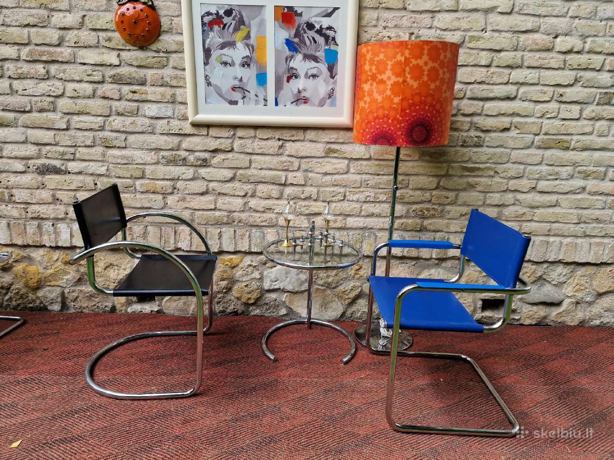 Vintažinės mid century Bauhaus st.konsolinės kėdės - nuotraukos Nr. 12