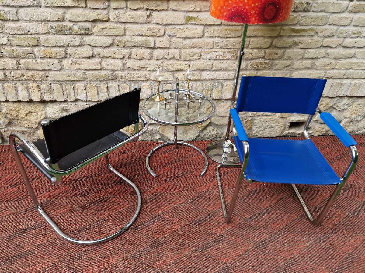 Vintažinės mid century Bauhaus st.konsolinės kėdės - nuotraukos Nr. 15