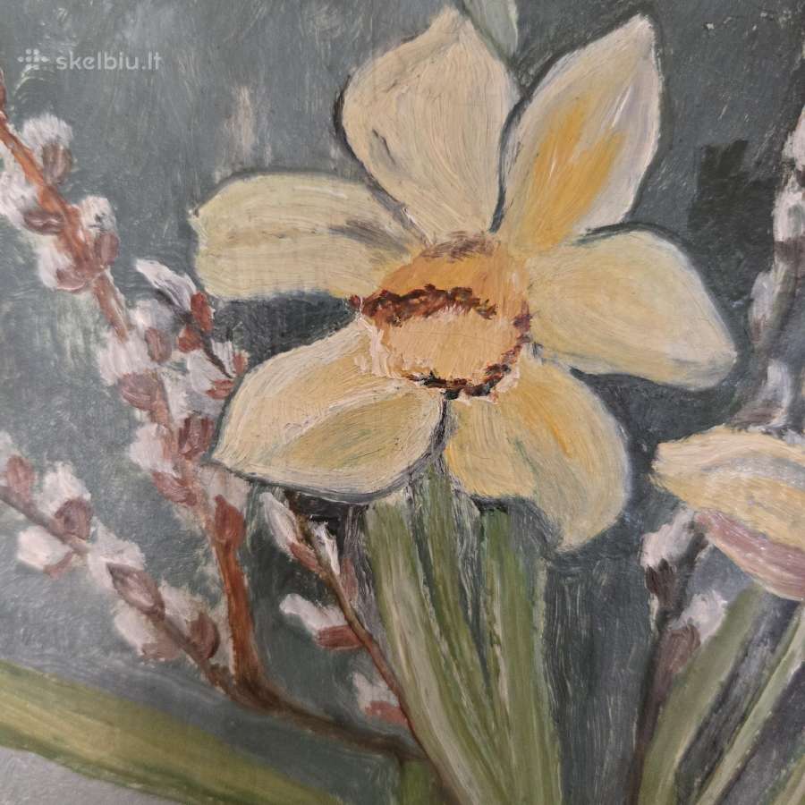 Vintažinis tapytas paveikslas - nuotraukos Nr. 2
