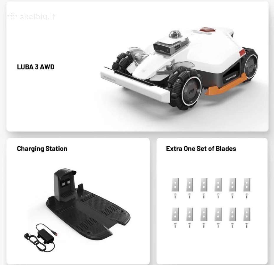 Vejapjovė Robotas Mammotion Luba 3 Awd 5000 - nuotraukos Nr. 6