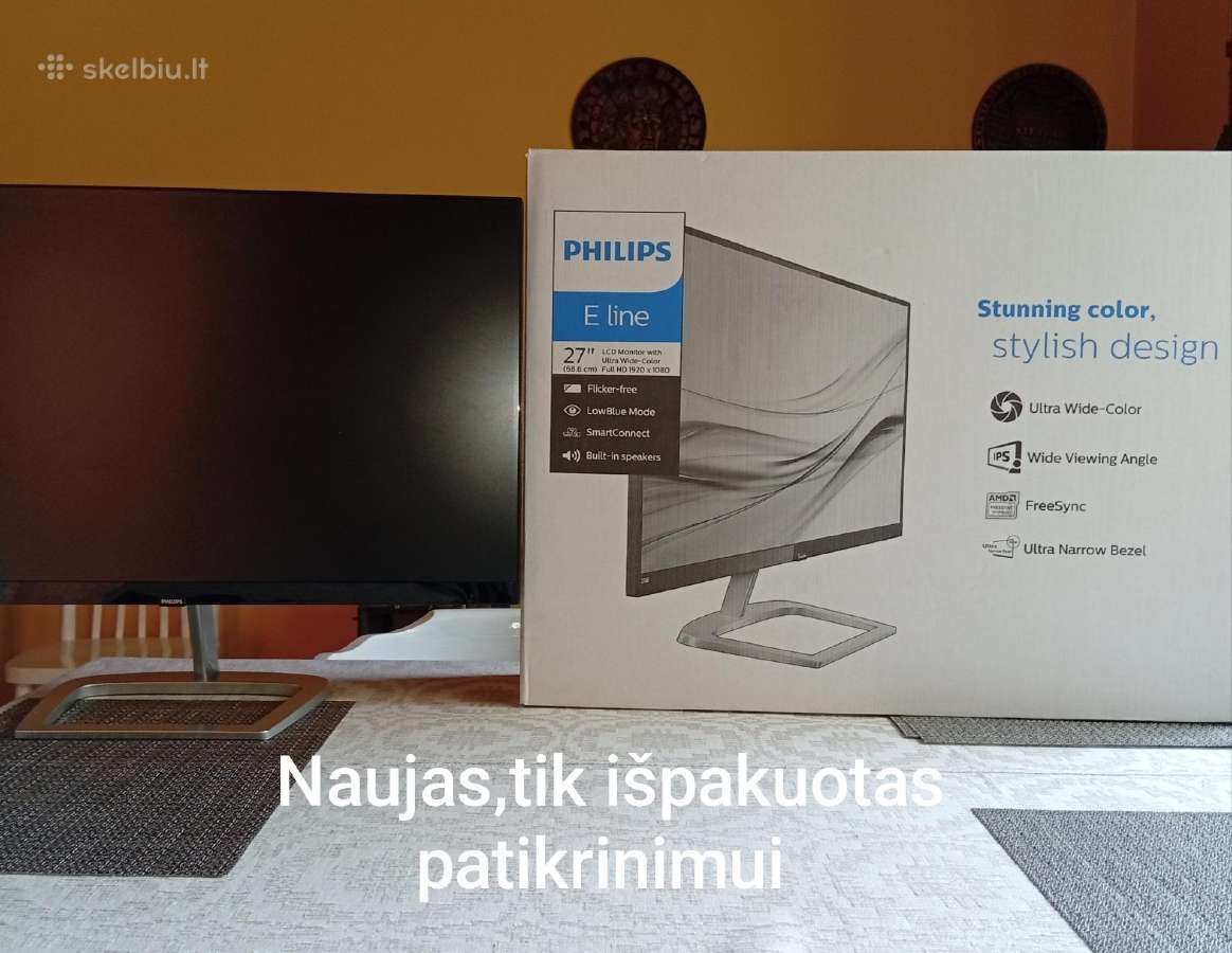 27" Naujas monitorius Philips 276e9qjab Ips - nuotraukos Nr. 2