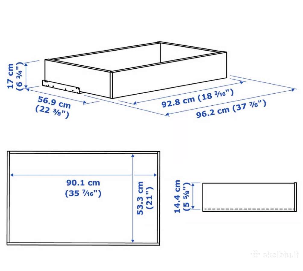 Spintos stalčius Ikea Pax Komplement - nuotraukos Nr. 3