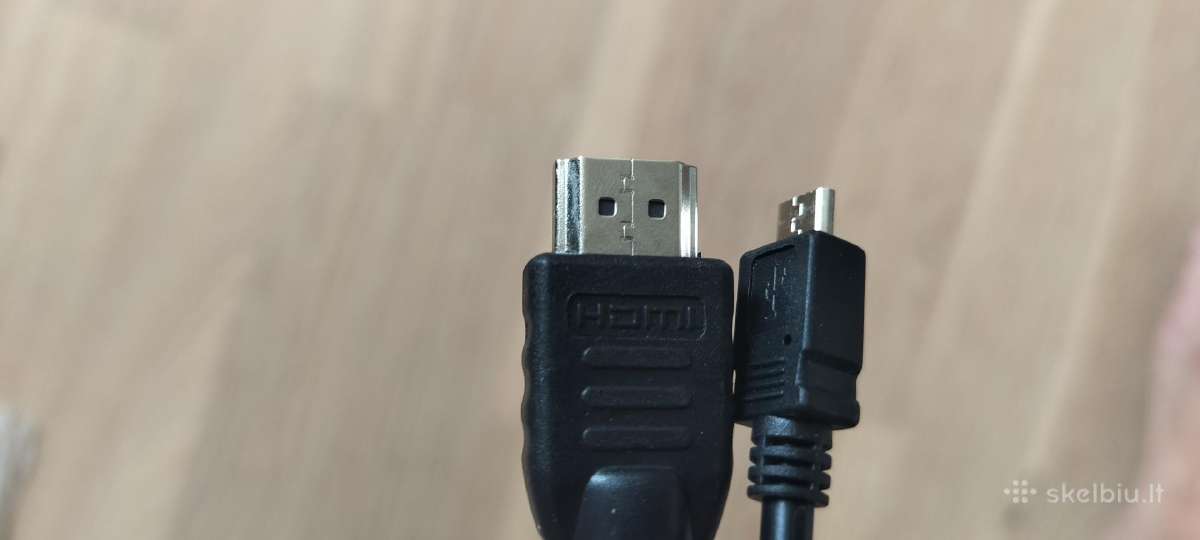 Hdmi- micro Usb kabelis - nuotraukos Nr. 2