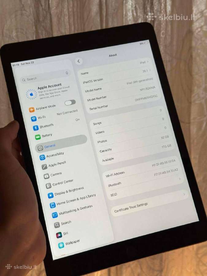 iPad 8th gen 32gb - nuotraukos Nr. 3