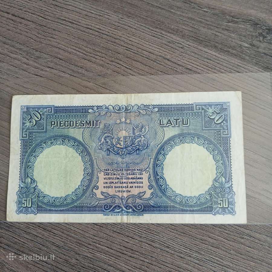 50 latų 1934 metų. Latvija - nuotraukos Nr. 2