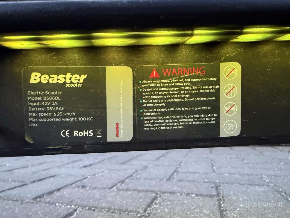 Beaster Scooter Bs06bl - nuotraukos Nr. 4