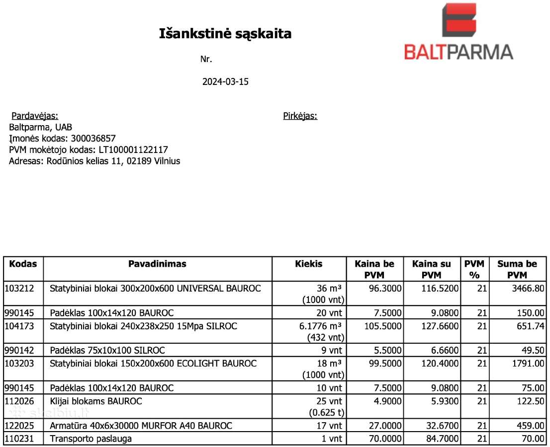Akyto betono blokeliai (Bauroc) - nuotraukos Nr. 2
