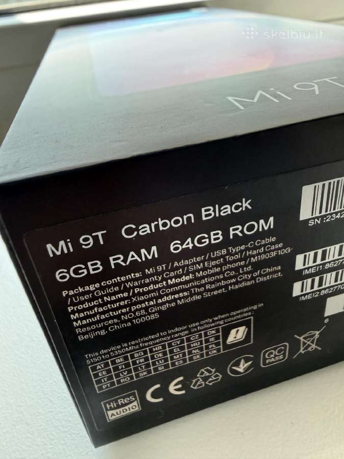 Mi 9t 64gb / 6gb RAM / Amoled / Dual Sim / Carbon - nuotraukos Nr. 11