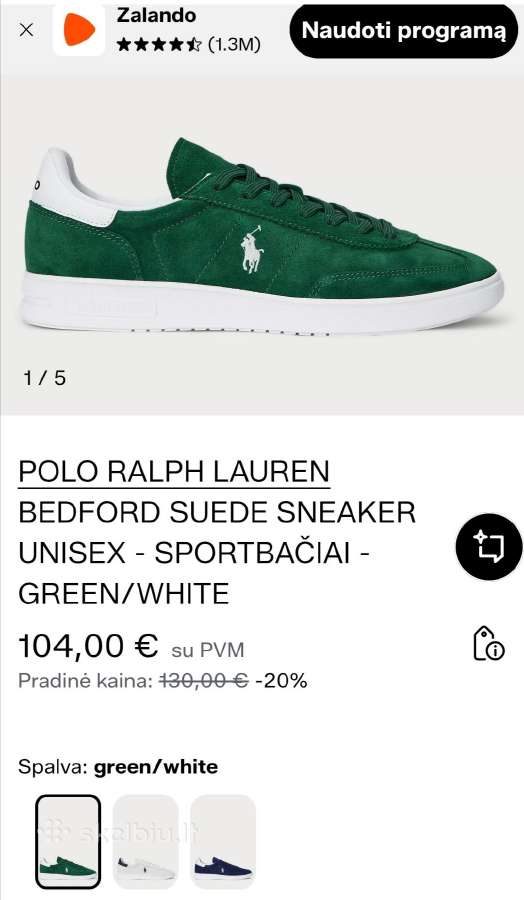 Polo Ralph Lauren laisvalaikio bateliai - nuotraukos Nr. 16
