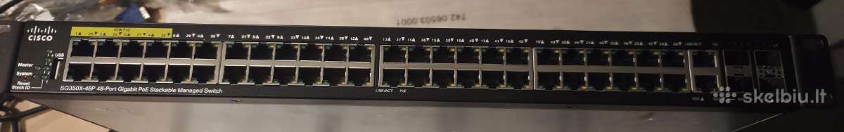 Cisco Cbs350-48p-4x V03 48port Poe managed switch - nuotraukos Nr. 3