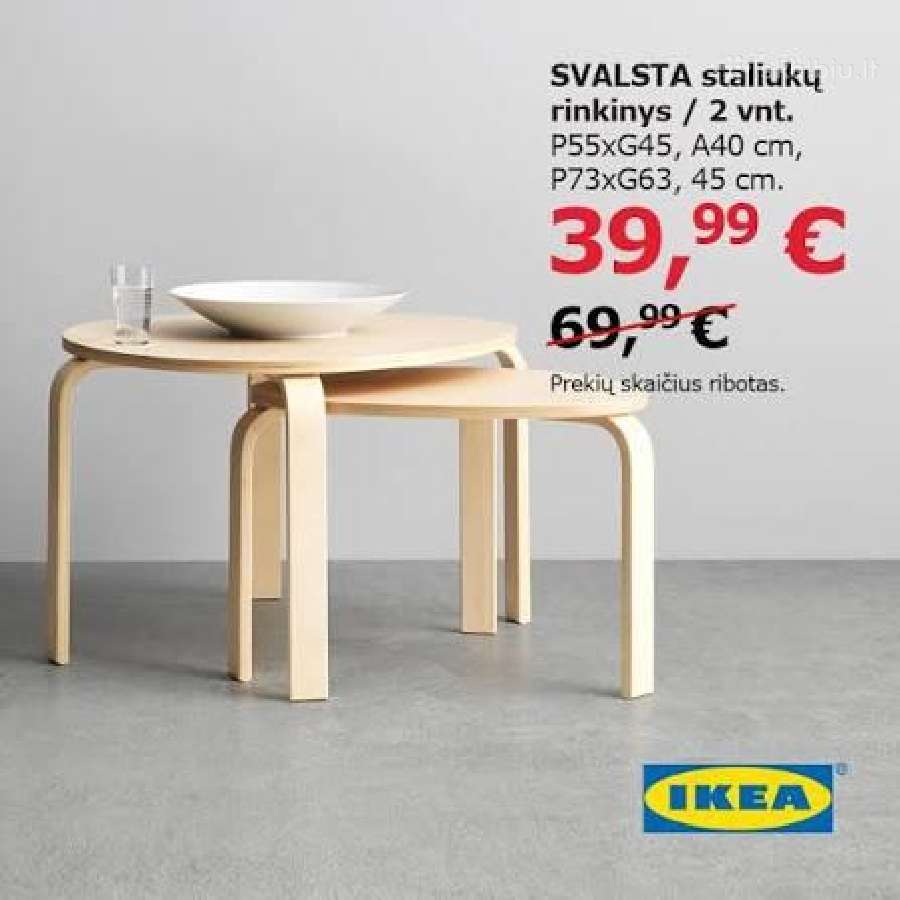 Staliukų komplektas. 2 vnt. Ikea - nuotraukos Nr. 4