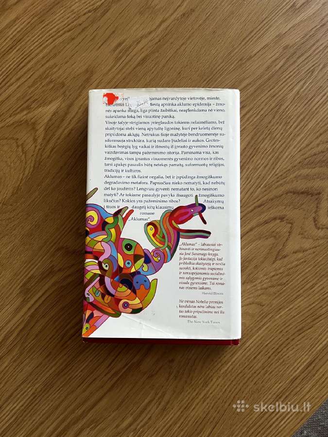 Jose Saramago „aklumas“ knyga - nuotraukos Nr. 2