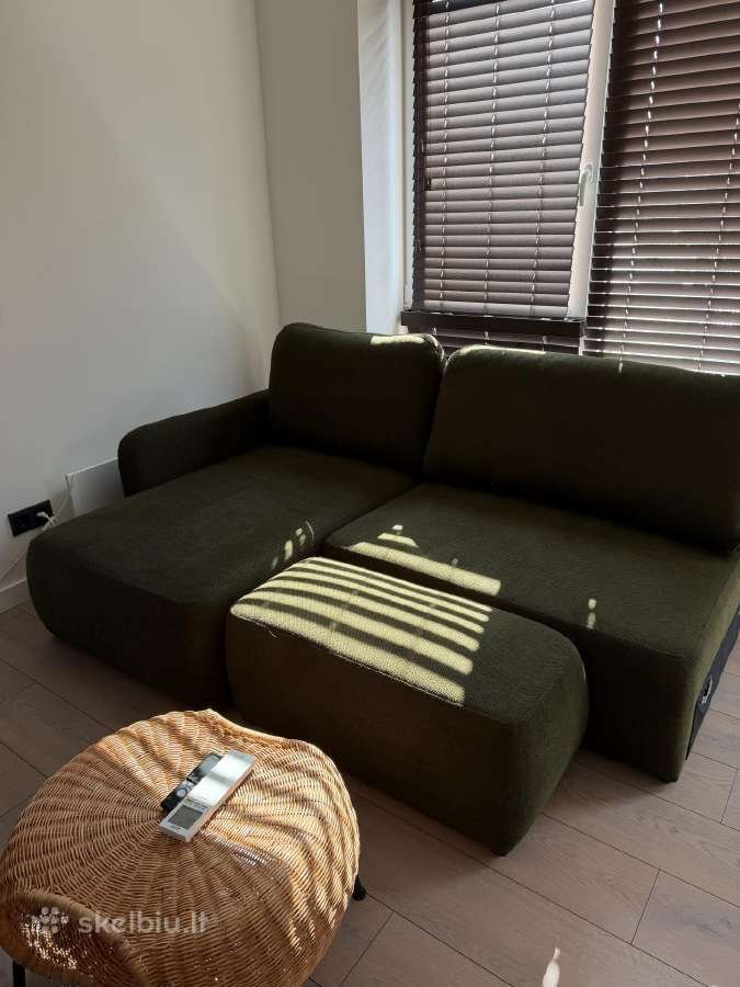 Tik išpakuota, nauja minimalistinė sofa-lova - nuotraukos Nr. 3