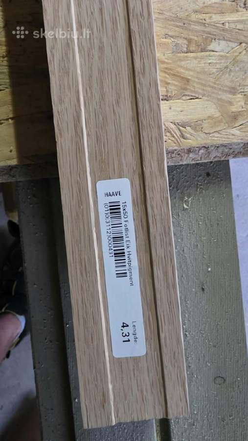 Skandinaviškos kyb.pilno ąžuolo masyvo grindjuostė - nuotraukos Nr. 2