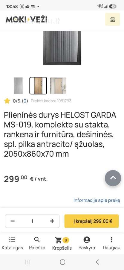Metalinės durys - nuotraukos Nr. 3