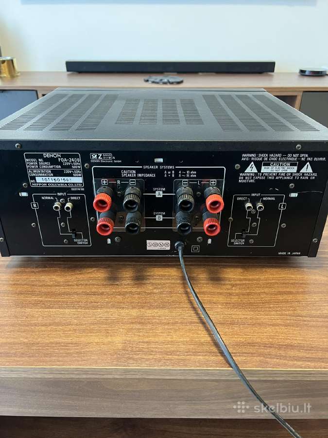 Galinis stiprintuvas Denon Poa 2400 - nuotraukos Nr. 2
