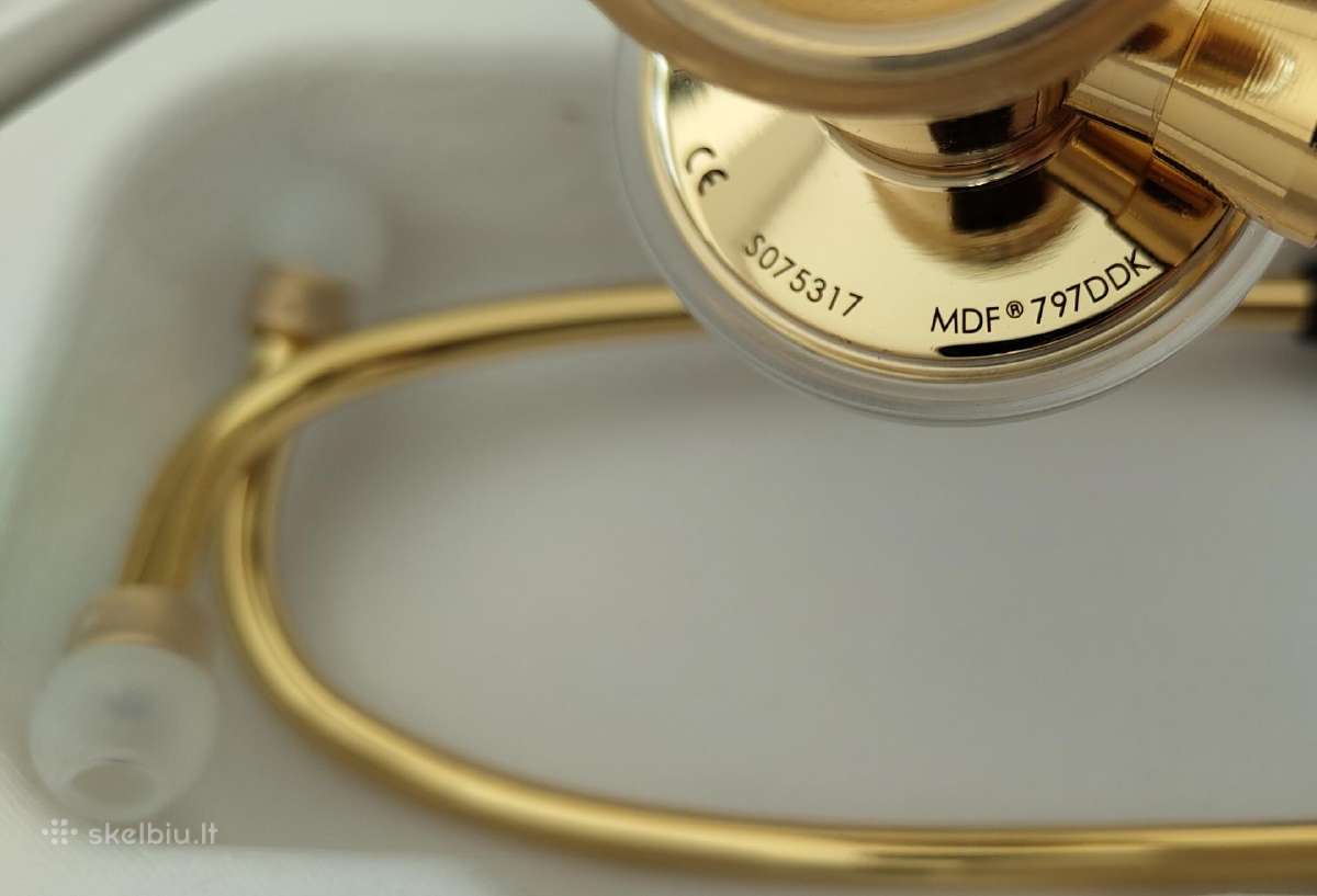 Mdf Procardial 797ddk stetoskopas 22k Gold/black - nuotraukos Nr. 7
