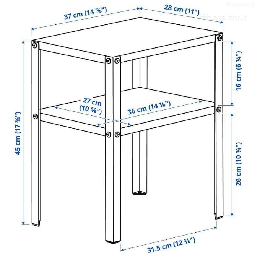 Ikea metalinis staliukas - nuotraukos Nr. 2