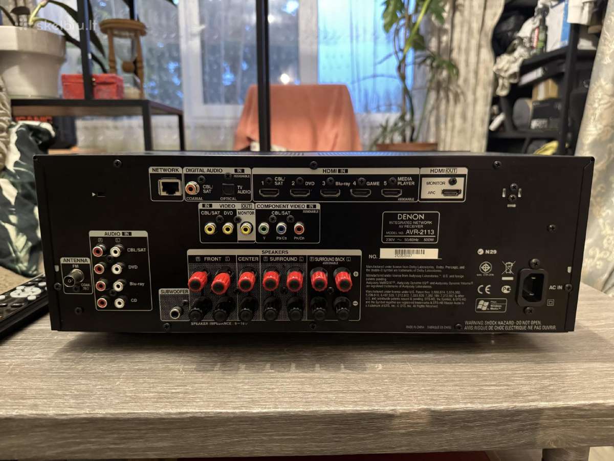 Denon Avr-2113 - nuotraukos Nr. 3