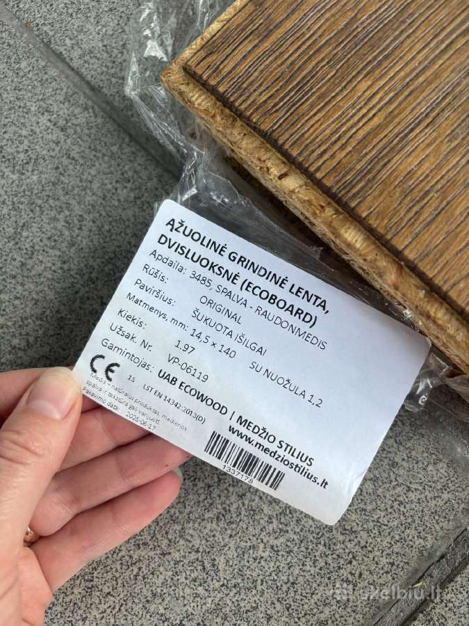 Ąžuolinio parketo likučiai - nuotraukos Nr. 2