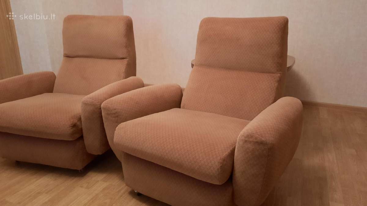 Veliūriniai foteliai - nuotraukos Nr. 2