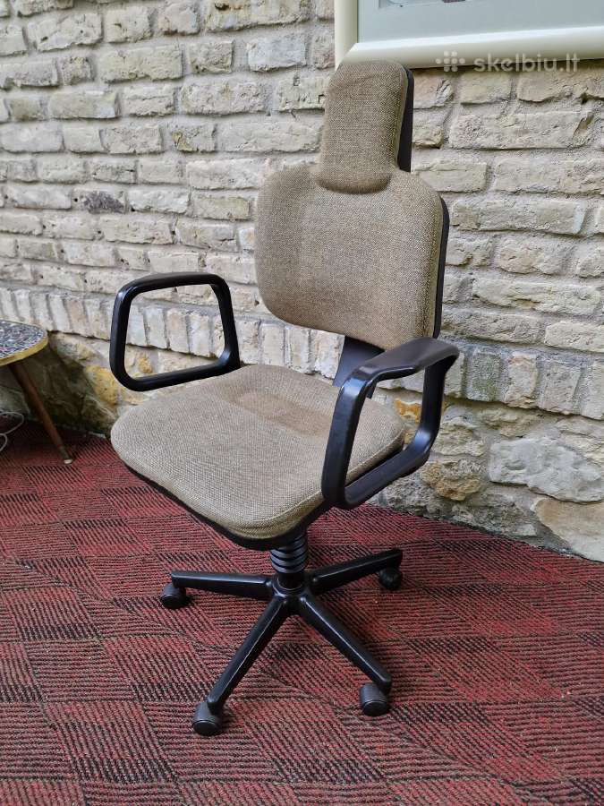 Vintažinė mid century autorinė darbo kėdė - nuotraukos Nr. 11