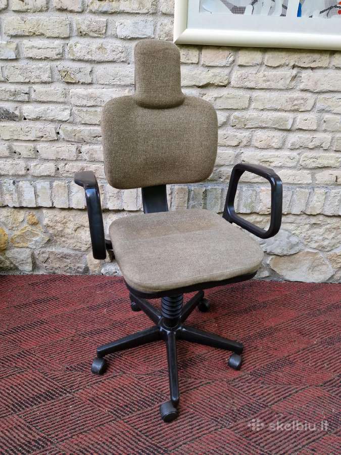 Vintažinė mid century autorinė darbo kėdė - nuotraukos Nr. 19