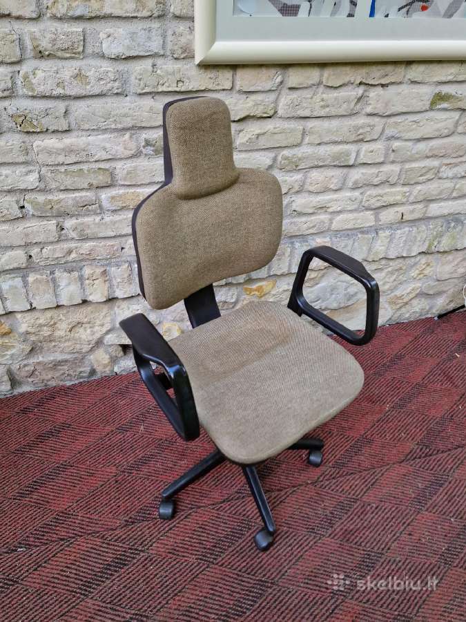 Vintažinė mid century autorinė darbo kėdė - nuotraukos Nr. 21