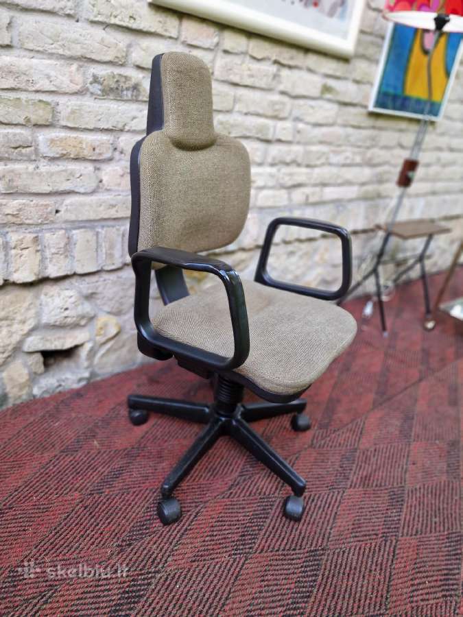 Vintažinė mid century autorinė darbo kėdė - nuotraukos Nr. 23