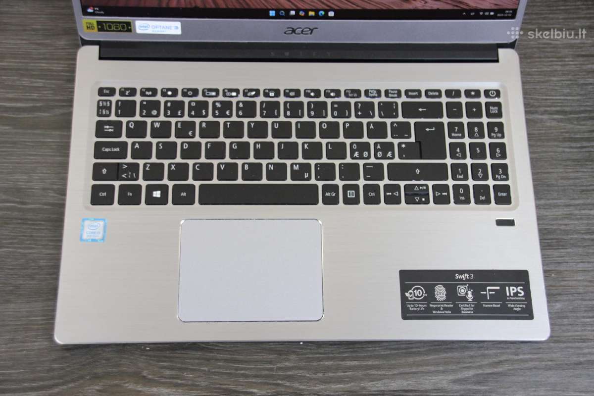 Acer Swift i7 16gb SSD+HDD fullhd ips - nuotraukos Nr. 2