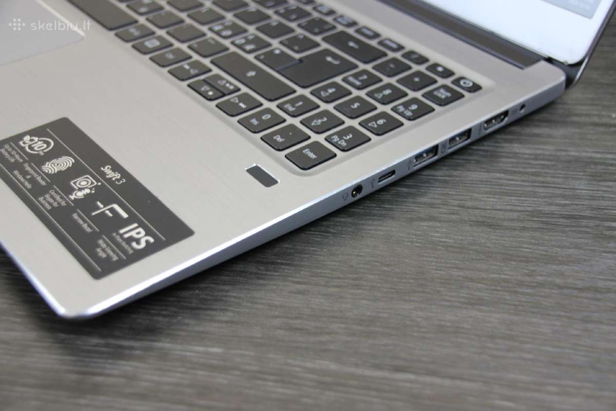 Acer Swift i7 16gb SSD+HDD fullhd ips - nuotraukos Nr. 4