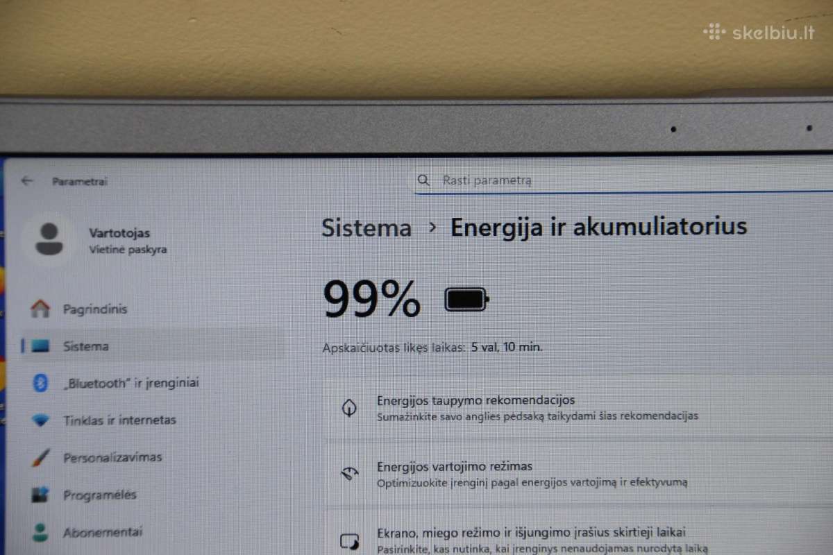 Acer Swift i7 16gb SSD+HDD fullhd ips - nuotraukos Nr. 11
