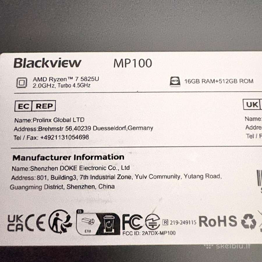 Blackview Mp100mini - nuotraukos Nr. 2