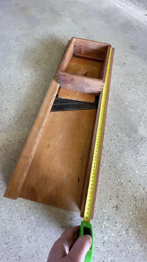Medinė kopūstų pjaustyklė, 3 peiliai, ~75 cm - nuotraukos Nr. 5