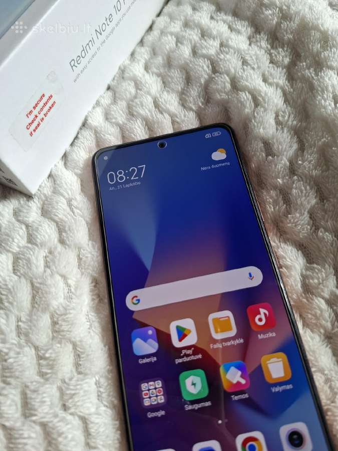 Redmi Note 10 pro telefonas su priedais - nuotraukos Nr. 3