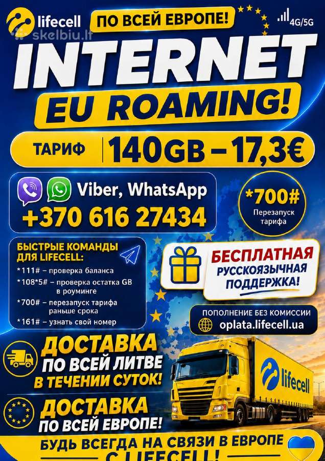 Sim kortelės Europai.sim-карты. - nuotraukos Nr. 2