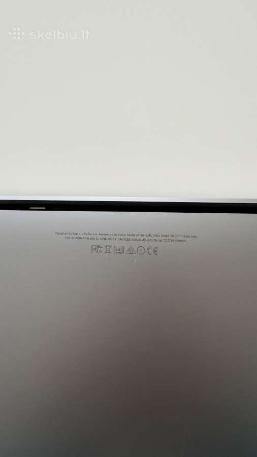 MacBook Pro model A1706 - nuotraukos Nr. 4