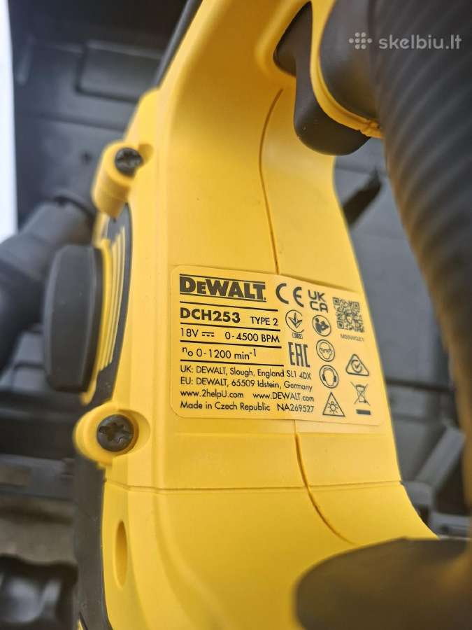 Perforatorius Dewalt Dch253. Naujas. - nuotraukos Nr. 2